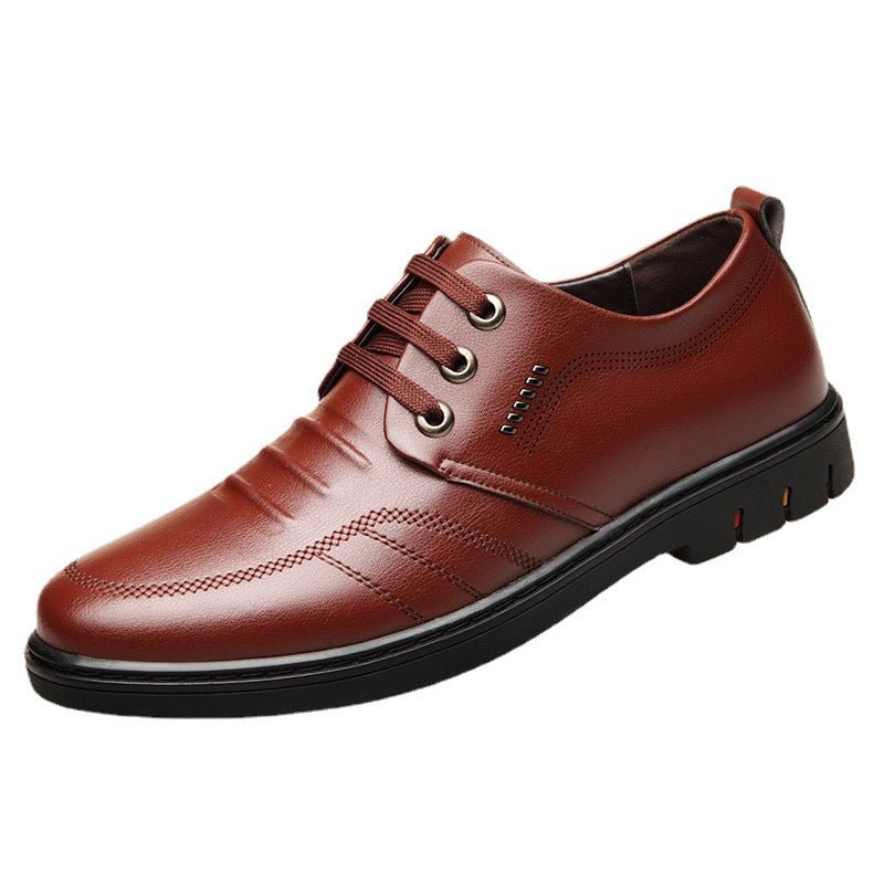 Men's Leather Shoes Fall Business Formal Wear Breathable Casual - Eshtree