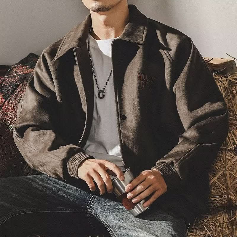 Mens Loose - Fit Heavyweight Insulated Jacket For Spring And Autumn From A Trendy Brand - Eshtree