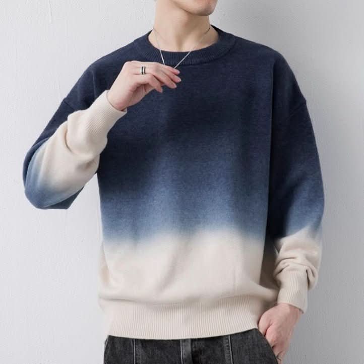 Mens Loose - fitting Crew - neck Sweater - Eshtree
