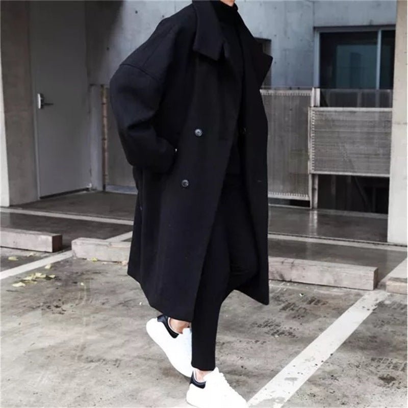 Men's loose thick woolen coat - Eshtree