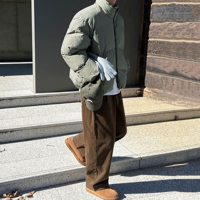 Mens Loose Warm Trendy Korean - Style Down Jacket - Eshtree