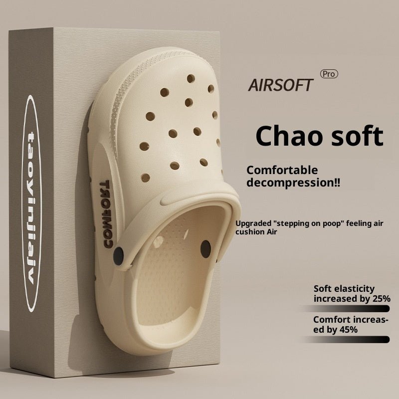 Men's Perforated Shoes For Summer Outdoor Wear With A Cushioned Stepping Sensation - Eshtree