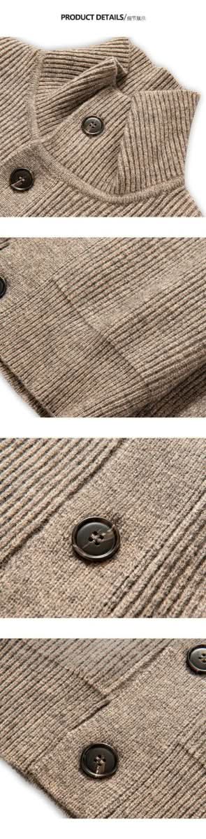 Mens Retro Casual Cardigan Sweater In American Style - Eshtree