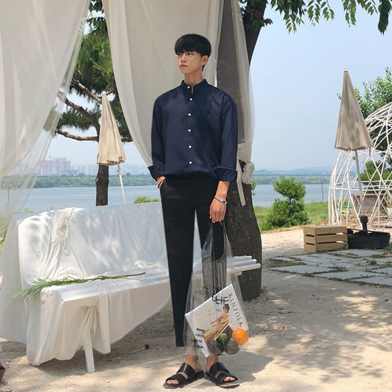 Men's Retro Casual Loose Handsome Shirt - Eshtree