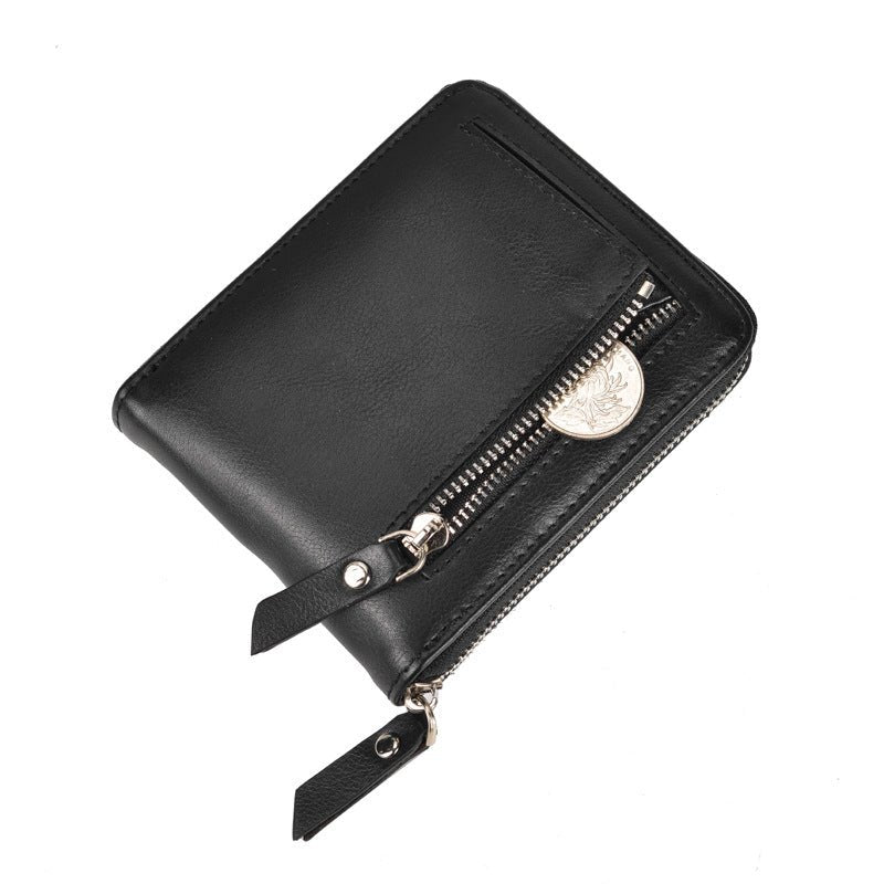 Mens Retro Multi - Card Zipper Wallet - Eshtree