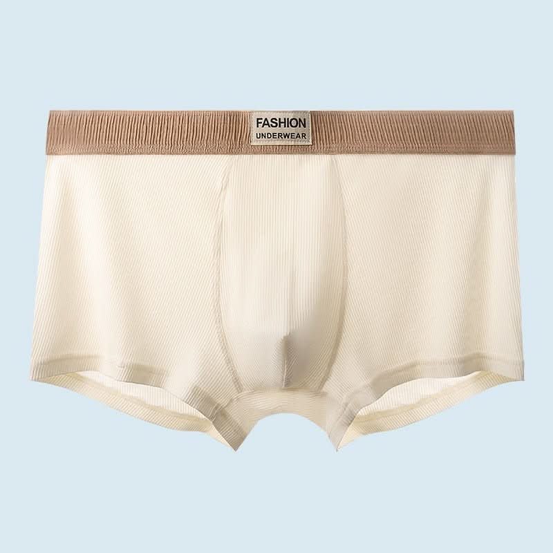Men's Rib Simple Boxer Briefs Boxer Briefs Breathable And Comfortable - Eshtree