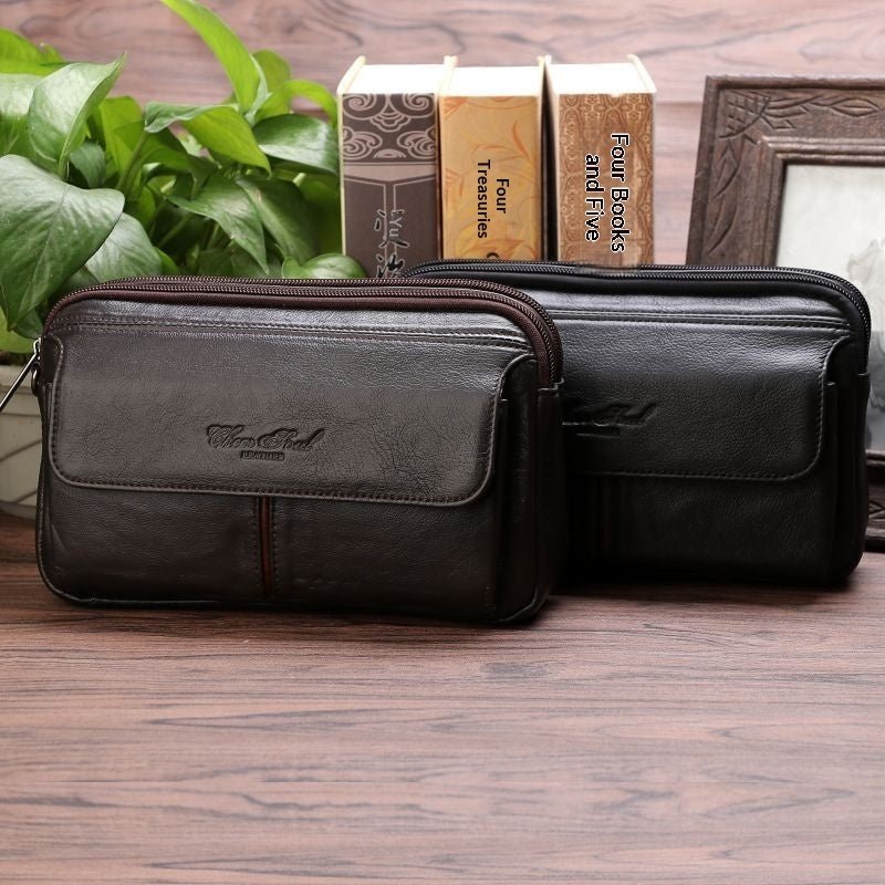 Mens Soft First - Layer Cowhide Clutch Bag - Eshtree