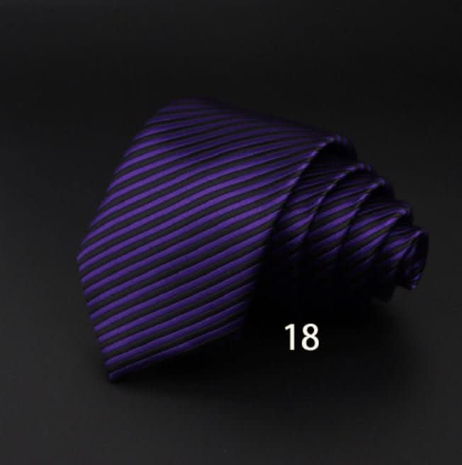 Men's Striped British Gentleman Polyester Fiber Tie - Eshtree