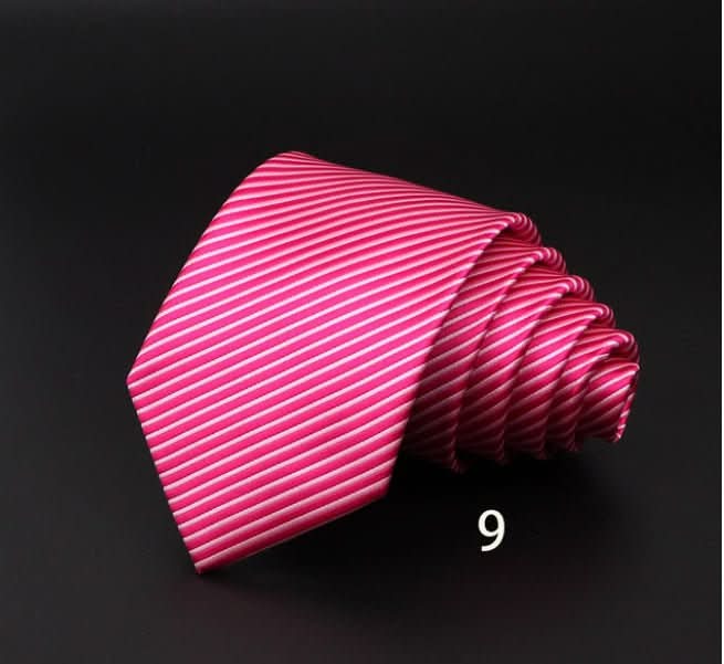 Men's Striped British Gentleman Polyester Fiber Tie - Eshtree