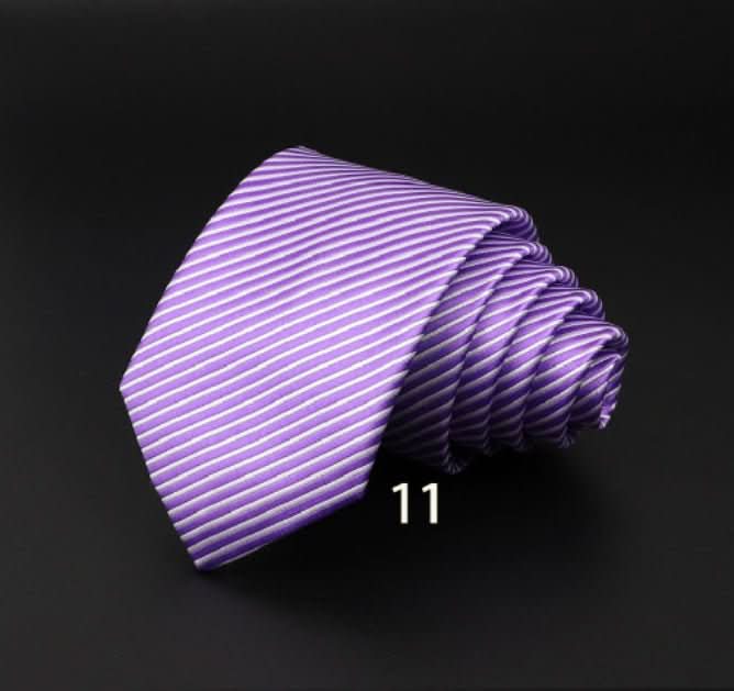 Men's Striped British Gentleman Polyester Fiber Tie - Eshtree