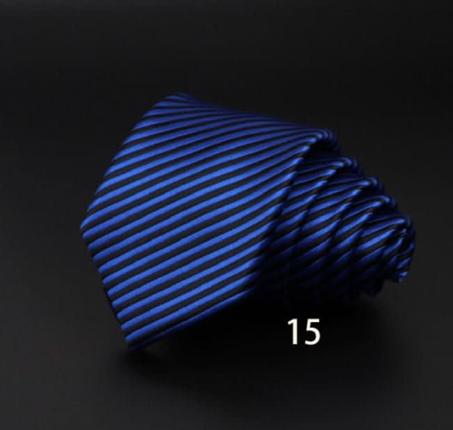 Men's Striped British Gentleman Polyester Fiber Tie - Eshtree