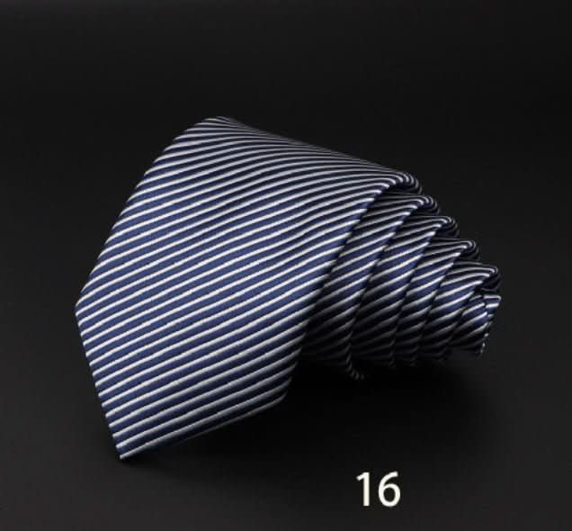 Men's Striped British Gentleman Polyester Fiber Tie - Eshtree