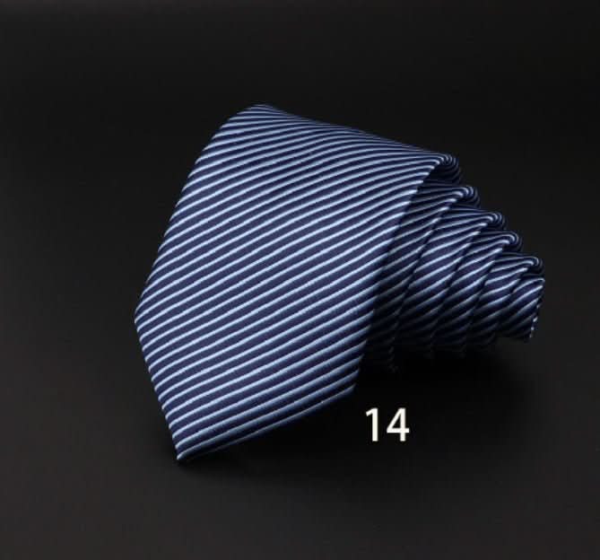 Men's Striped British Gentleman Polyester Fiber Tie - Eshtree