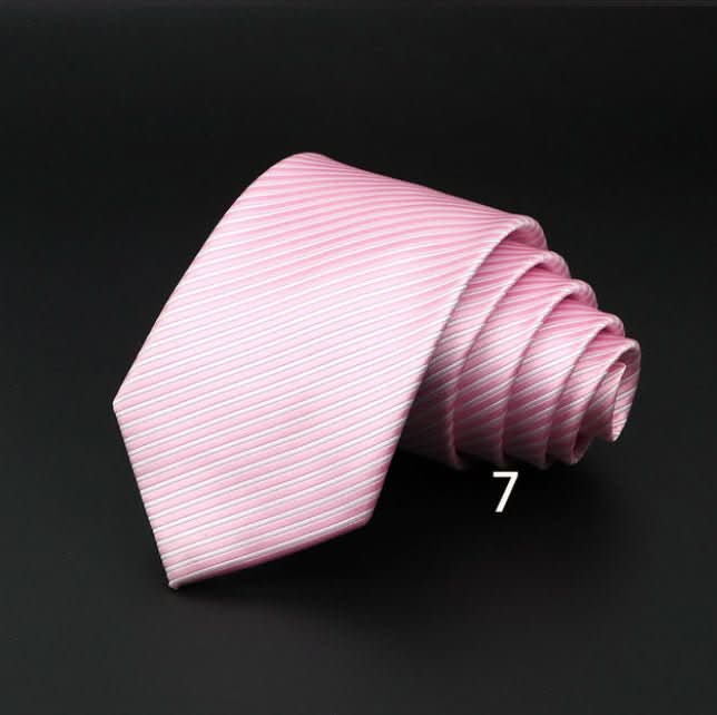 Men's Striped British Gentleman Polyester Fiber Tie - Eshtree