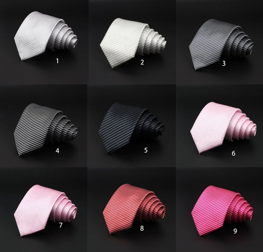 Men's Striped British Gentleman Polyester Fiber Tie - Eshtree