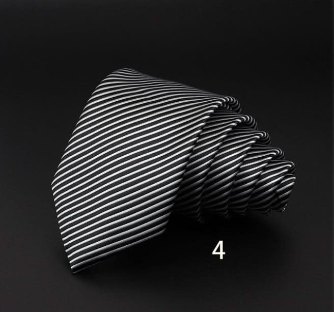 Men's Striped British Gentleman Polyester Fiber Tie - Eshtree