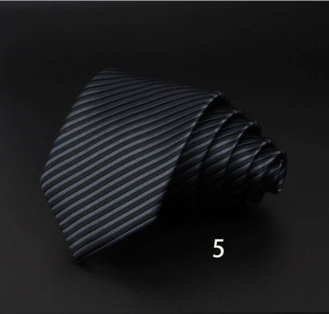 Men's Striped British Gentleman Polyester Fiber Tie - Eshtree