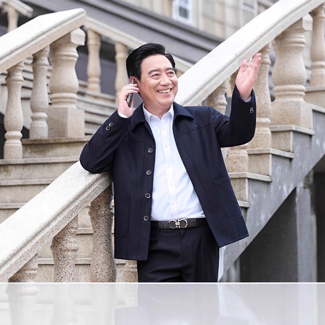 Mens Stylish Casual Loose - fitting Lapel Jacket - Eshtree