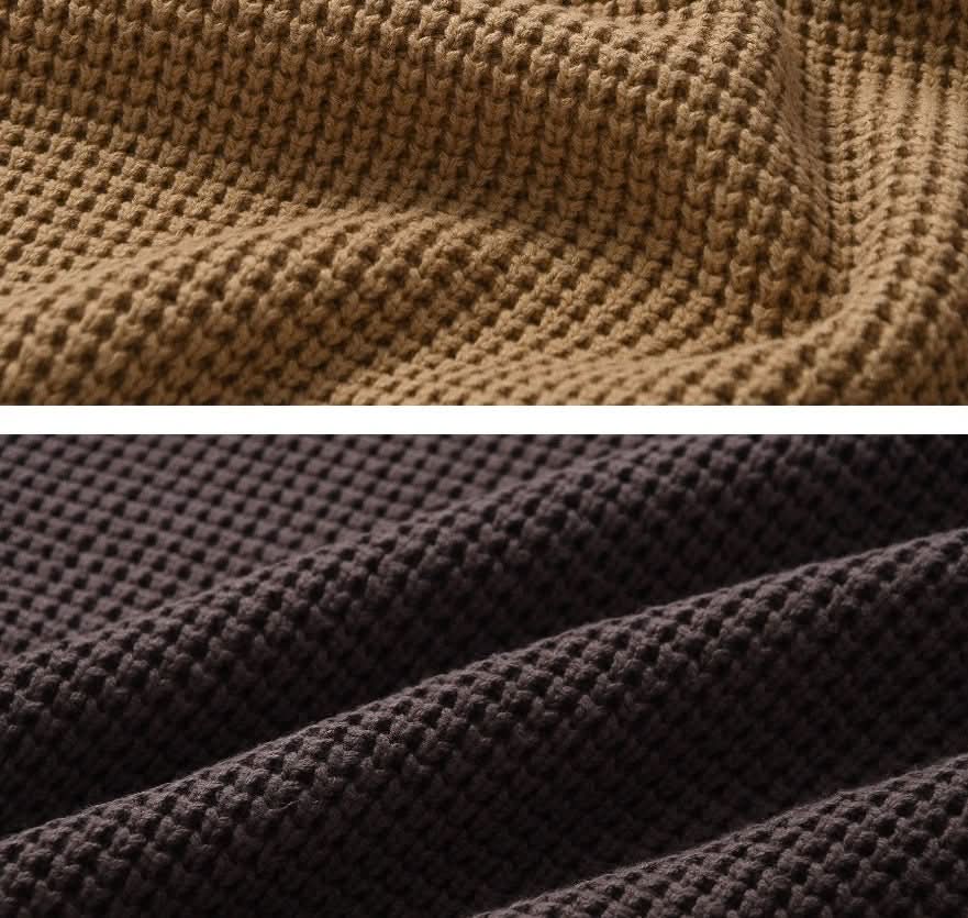 Men's Waffle Base Ride Knitwear American Retro - Eshtree