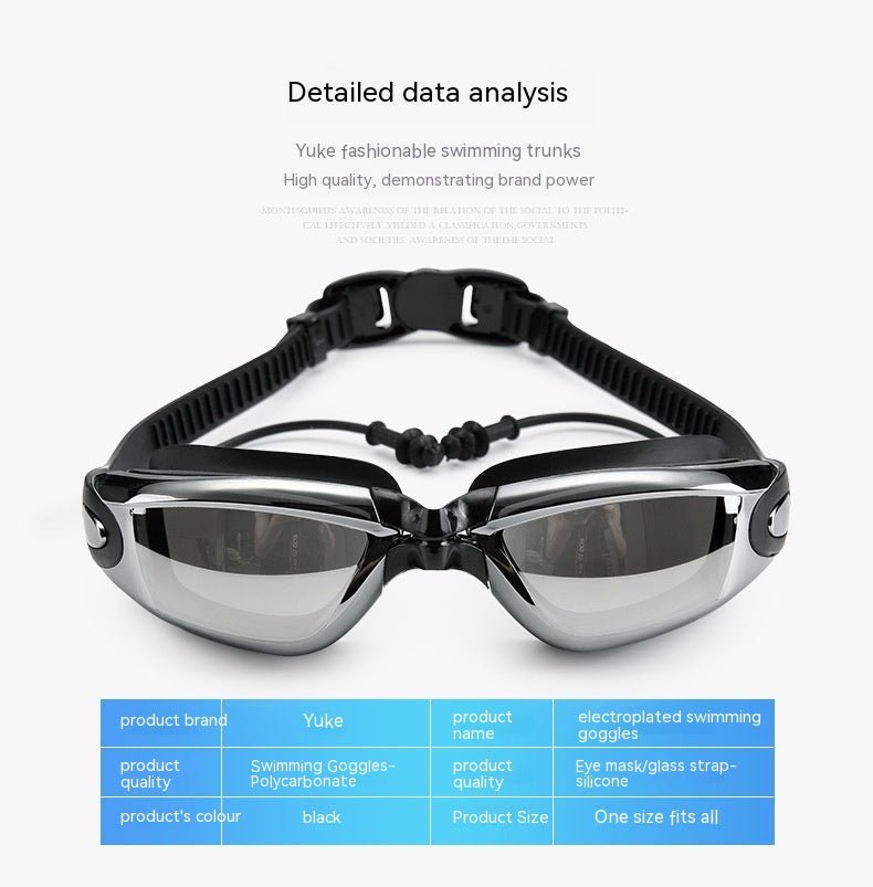 Men's Waterproof Equipment Swimming Cap Goggles Suit - Eshtree