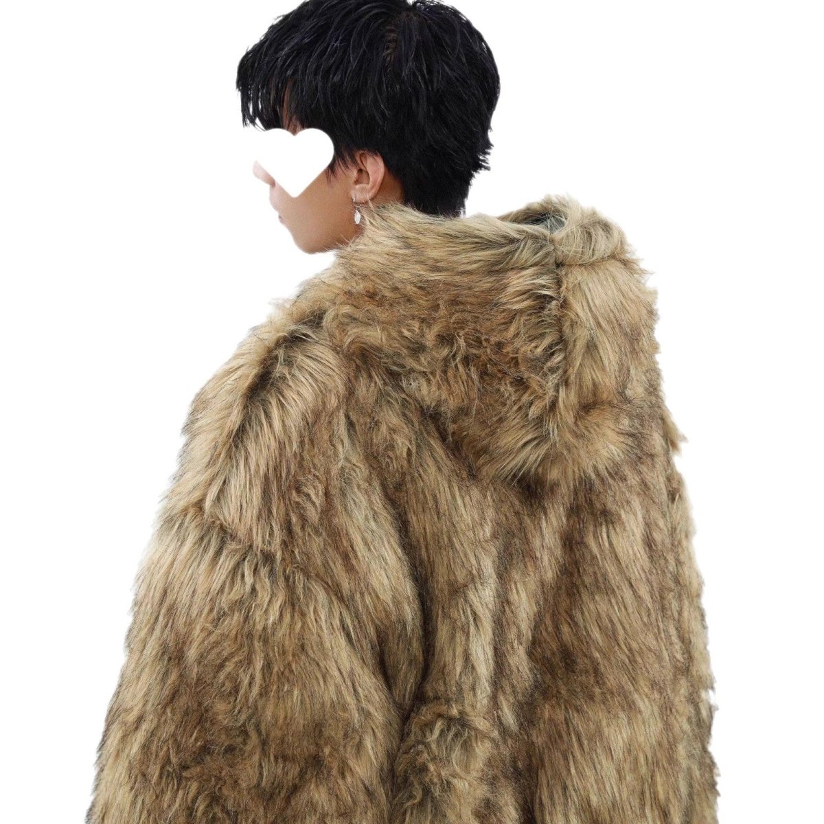 Mens Winter Fleece - Lined Thickened Reversible Leather - and - Fur Jacket - Eshtree