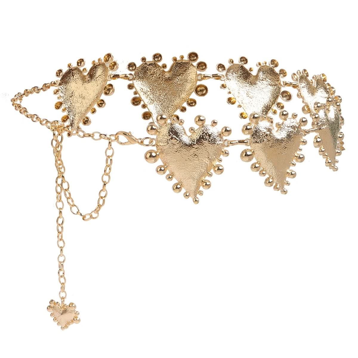 Metal Heart - shaped Retro Waist Chain Dress Decoration - Eshtree