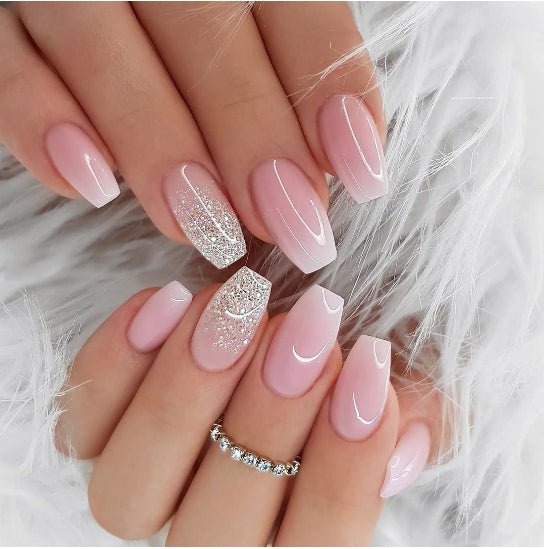 Mid - length Ballet Nail Manicure Wearable Nail Sticker - Eshtree
