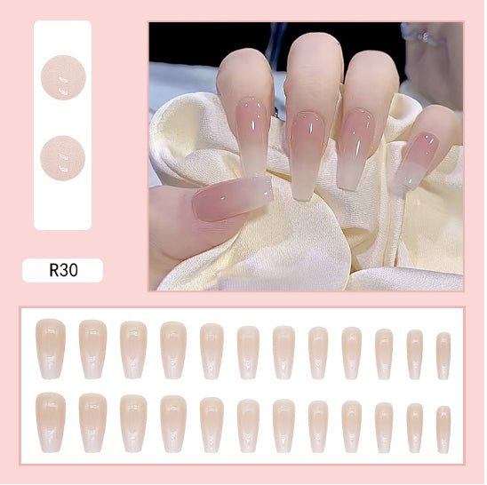 Mid - length Ballet Nail Manicure Wearable Nail Sticker - Eshtree