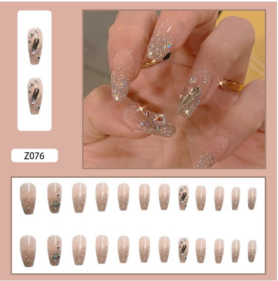 Mid - length Ballet Nail Manicure Wearable Nail Sticker - Eshtree