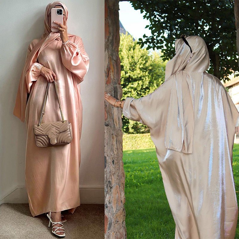 Middle East Dubai Muslim Robe Women's Clothing With Headscarf - Eshtree