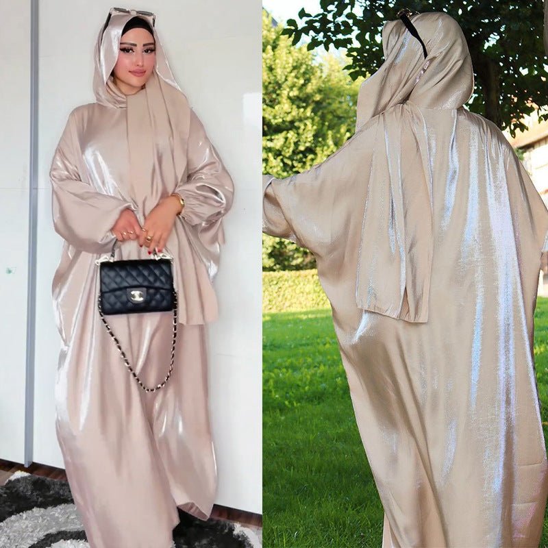 Middle East Dubai Muslim Robe Women's Clothing With Headscarf - Eshtree