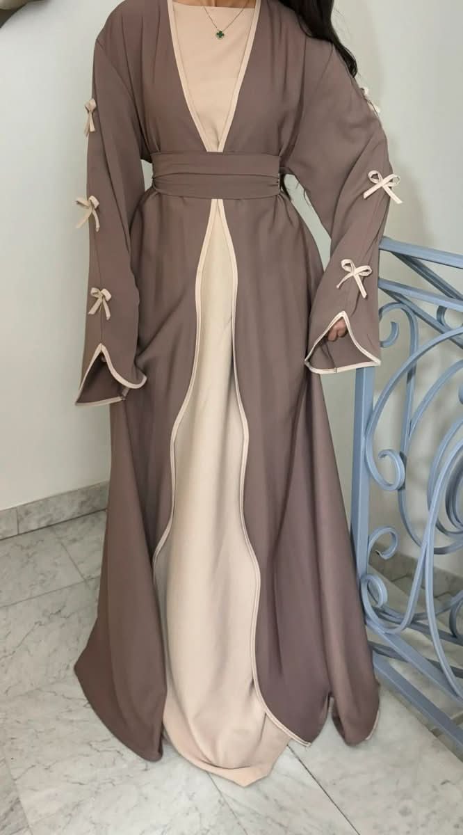 Middle East Dubai Pure Beauty Bow Robe Dress - Eshtree