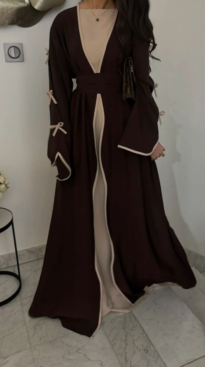 Middle East Dubai Pure Beauty Bow Robe Dress - Eshtree