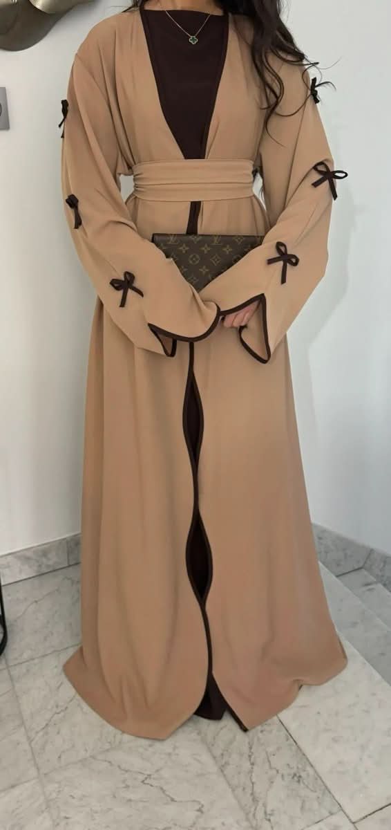 Middle East Dubai Pure Beauty Bow Robe Dress - Eshtree