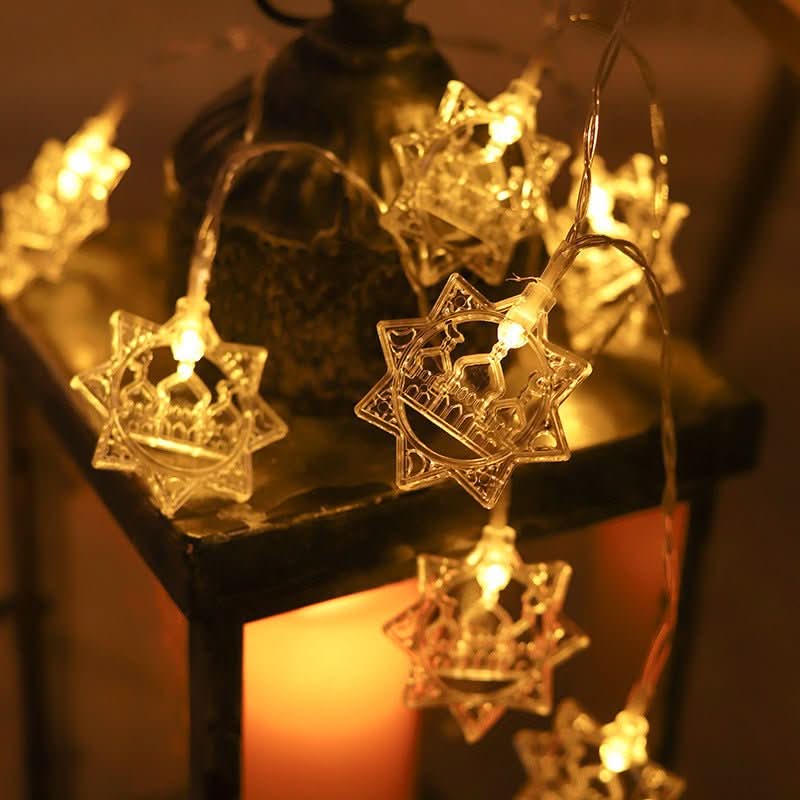 Middle East Festival Light String LED Moon Castle Atmosphere Decoration - Eshtree