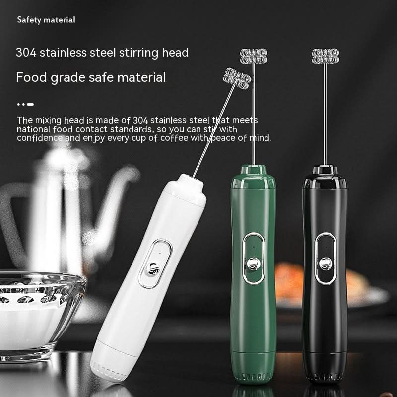 Milk Frother Egg Beater Coffee Frother Household Electric Milk Stirring Battery Handheld Blender - Eshtree