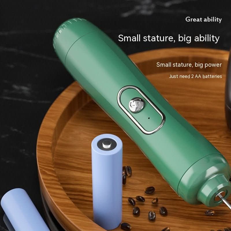 Milk Frother Egg Beater Coffee Frother Household Electric Milk Stirring Battery Handheld Blender - Eshtree