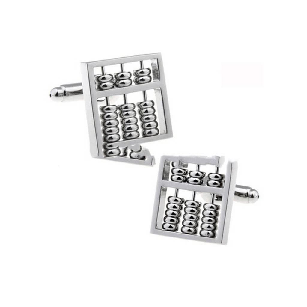 Miniature Abacus Cufflinks Movable Beads 3D Abacus Cufflinks - Eshtree