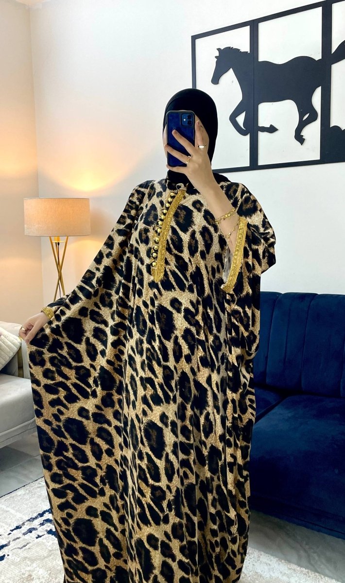 ملحفة شتوية عالية الفخامة بخامة قطيفة فرنساوي تيجر - Eshtree