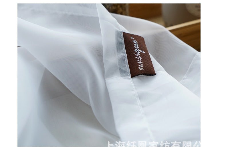 Modern And Simple Pure Color Cotton And Linen Window Screen - Eshtree