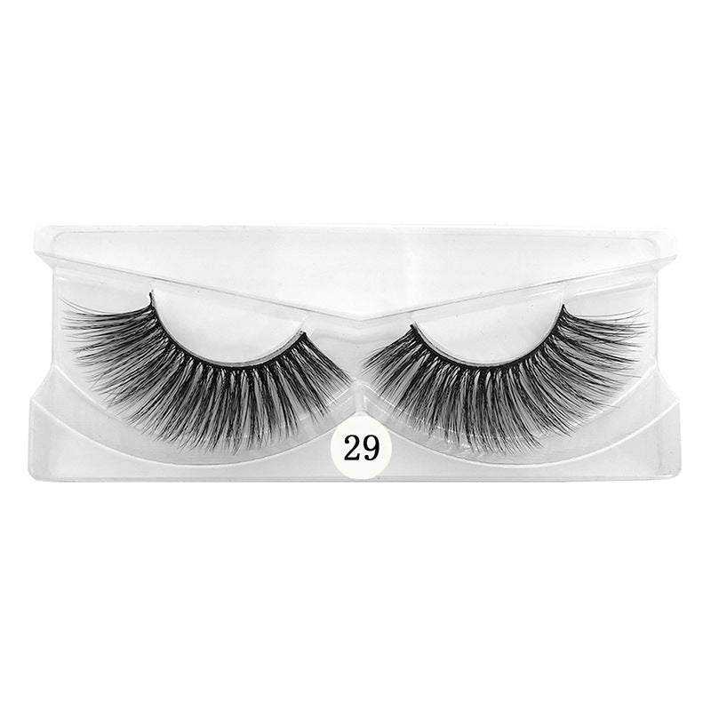 Multi - layer 3d False Eyelashes 1 Pair Set, Natural Volume - Eshtree