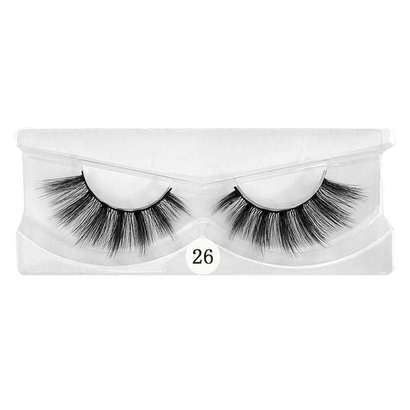 Multi - layer 3d False Eyelashes 1 Pair Set, Natural Volume - Eshtree