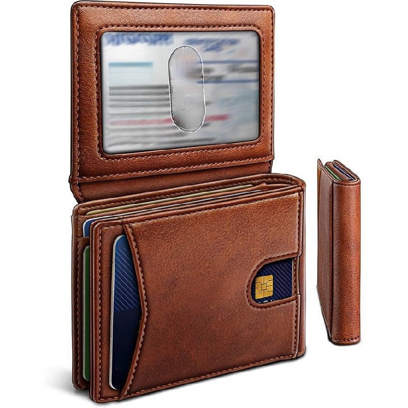 Multifunctional Anti - Theft Retro Card Holder Wallet With Multiple Card Slots For Men - Eshtree