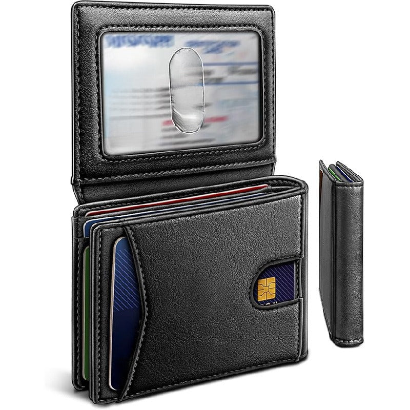 Multifunctional Anti - Theft Retro Card Holder Wallet With Multiple Card Slots For Men - Eshtree