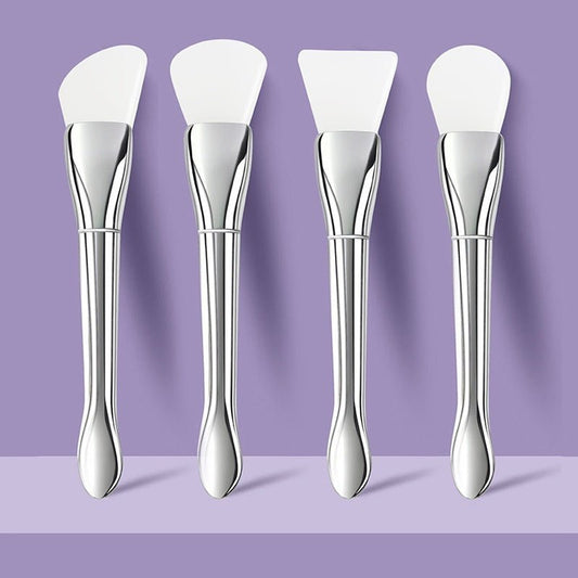 Multifunctional Beauty Makeup Brush Silver Rod Ultra - thin Flat Head - Eshtree