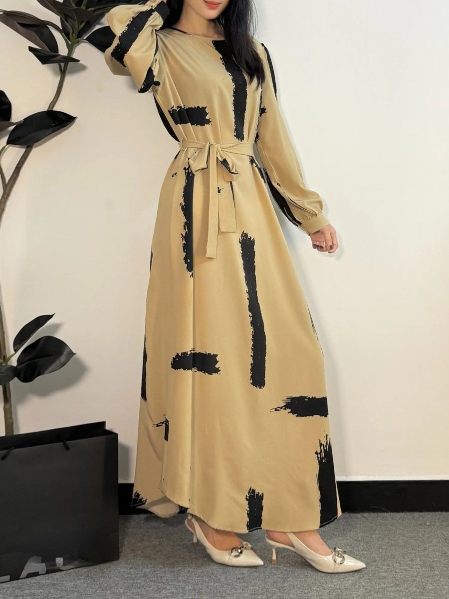 Muslim Dress Fashion Women O - neck - Eshtree