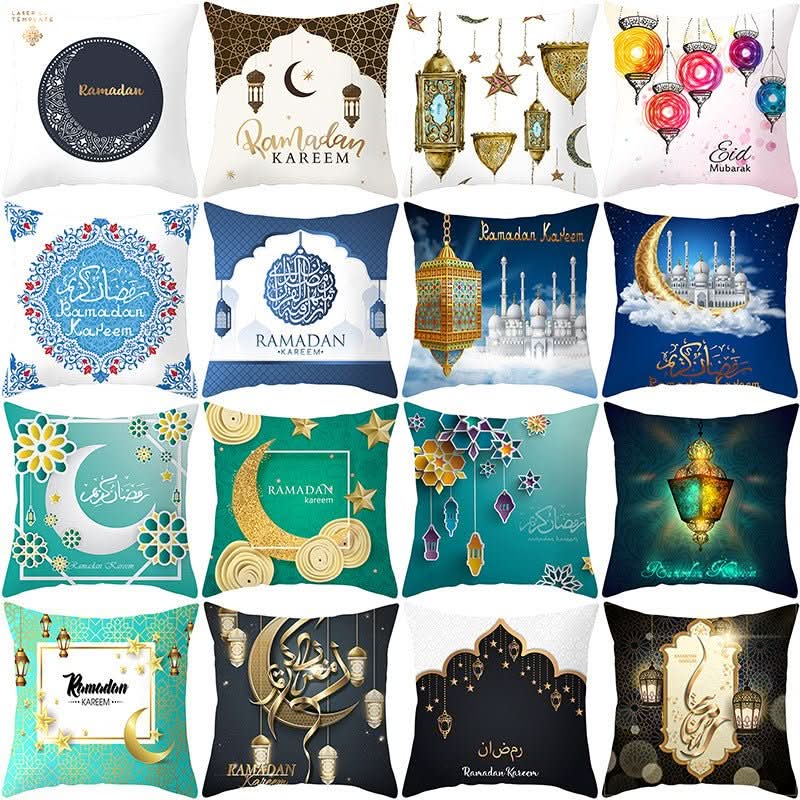 Muslim Halal Ramadan Eid Mubarak Home Decor Pillowcase - Eshtree