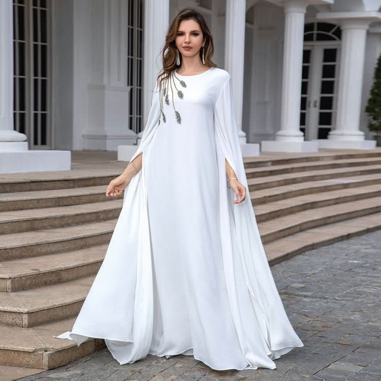 Muslim Robe Abaya Embroidered Women's Robe Evening Gown - Eshtree