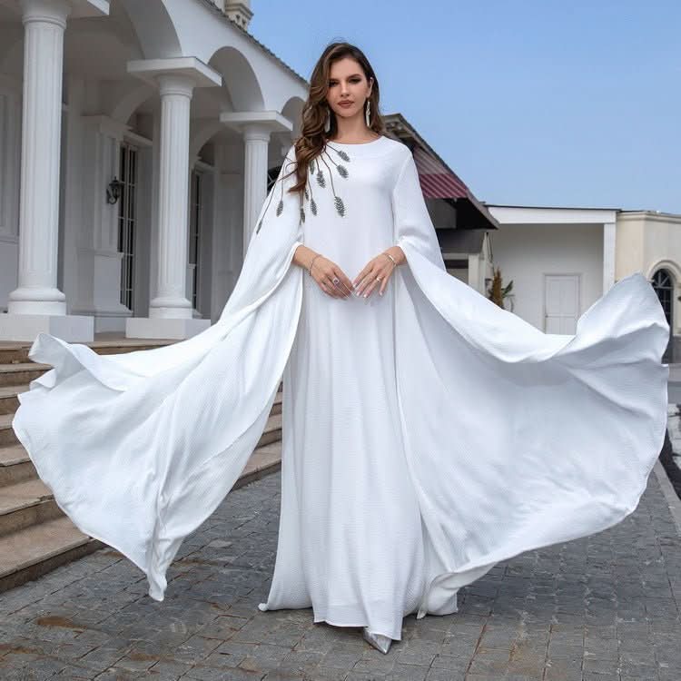Muslim Robe Abaya Embroidered Women's Robe Evening Gown - Eshtree