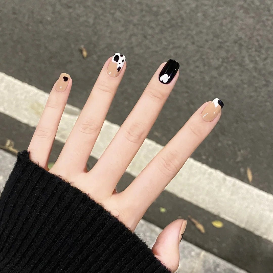 Nail Beauty New Hand - painted Fake Nail Tip Tulip Patch - Eshtree